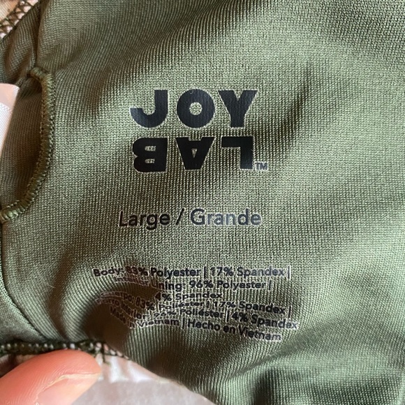 Joylab Green Floral Sports Bra - Picture 5 of 5